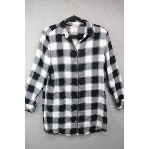 Victoria's‎ Secret's Long Sleeve Button Up Sleepshirt-Size Small